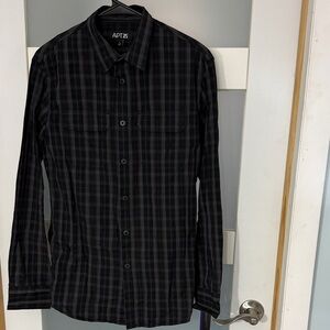 Apt. 9 Men's Dark Plaid Button Down Shirt